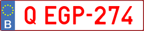 Trailer License Plate